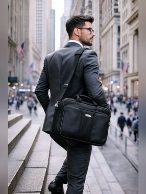 Samsonite Black Travel Tote Carry-On Bag Overnight Business Briefcase 17"